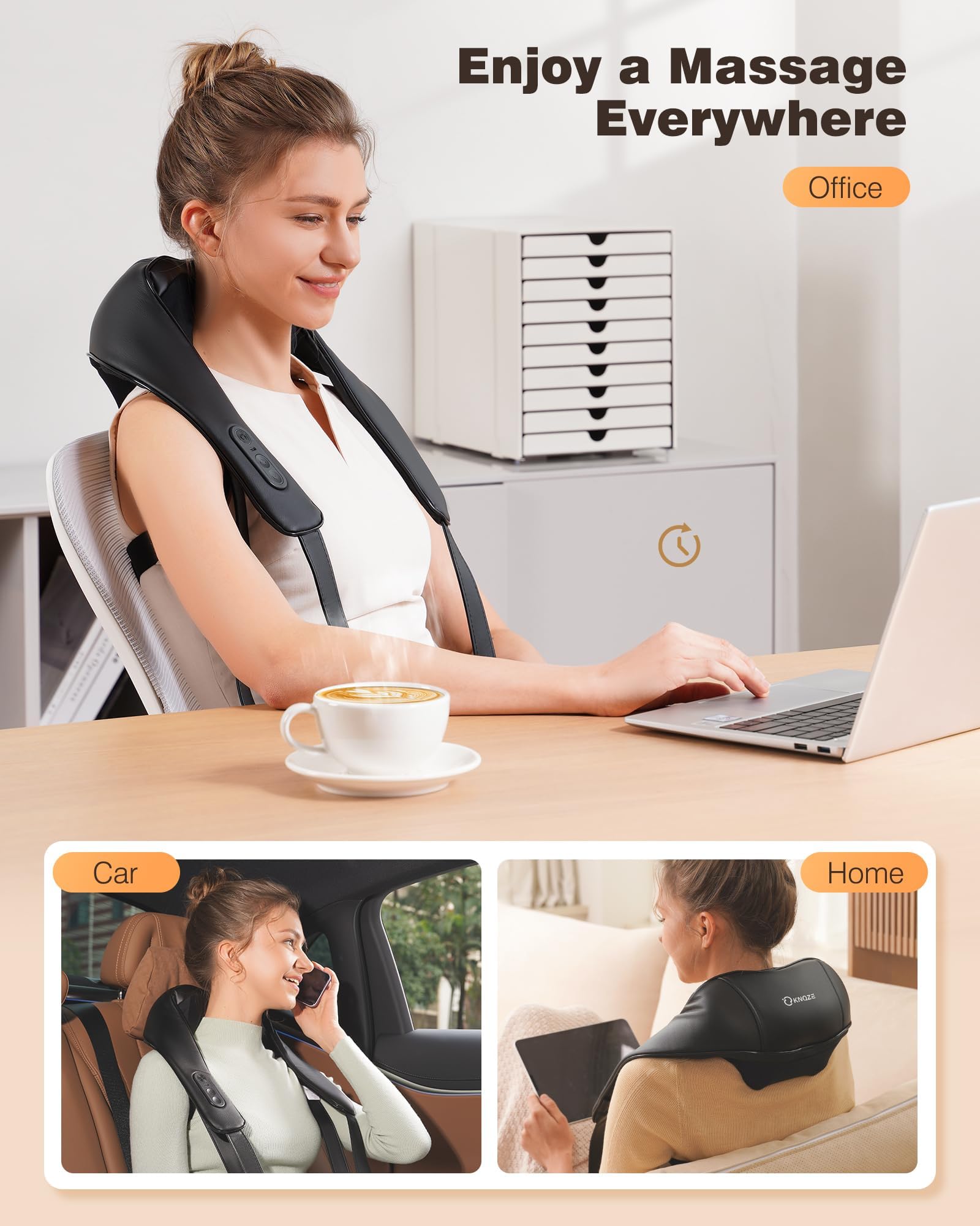 KNQZE massage gift packaging showcases a thoughtful gift option.