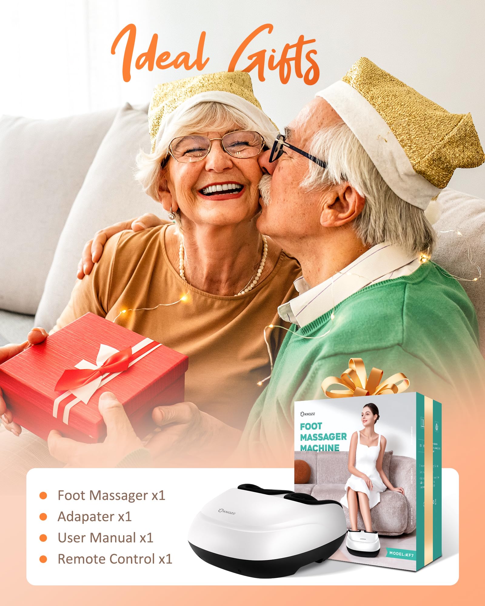 KNQZE gift-ready packaging and 1-year warranty offer peace of mind.