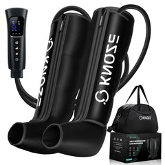 KNQZE leg compression massager boot side view for full leg recovery.