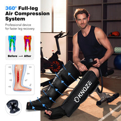 KNQZE massager lower calf chamber to boost circulation and comfort.