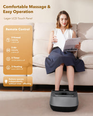 KNQZE shiatsu rollers provide deep kneading for tired feet after long days.