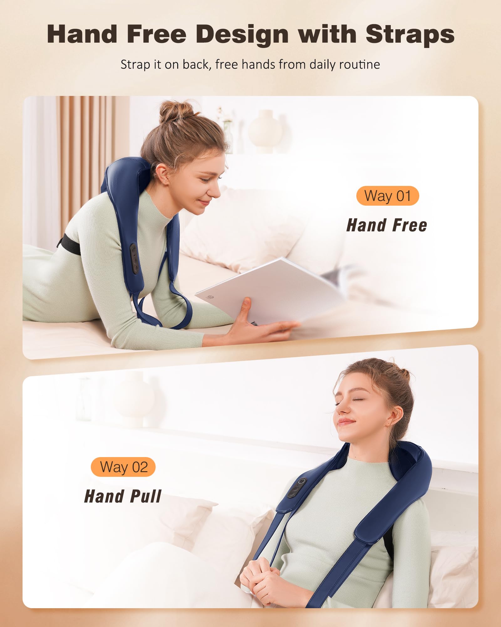 KNQZE silicone surface maintains stable warmth against the skin.