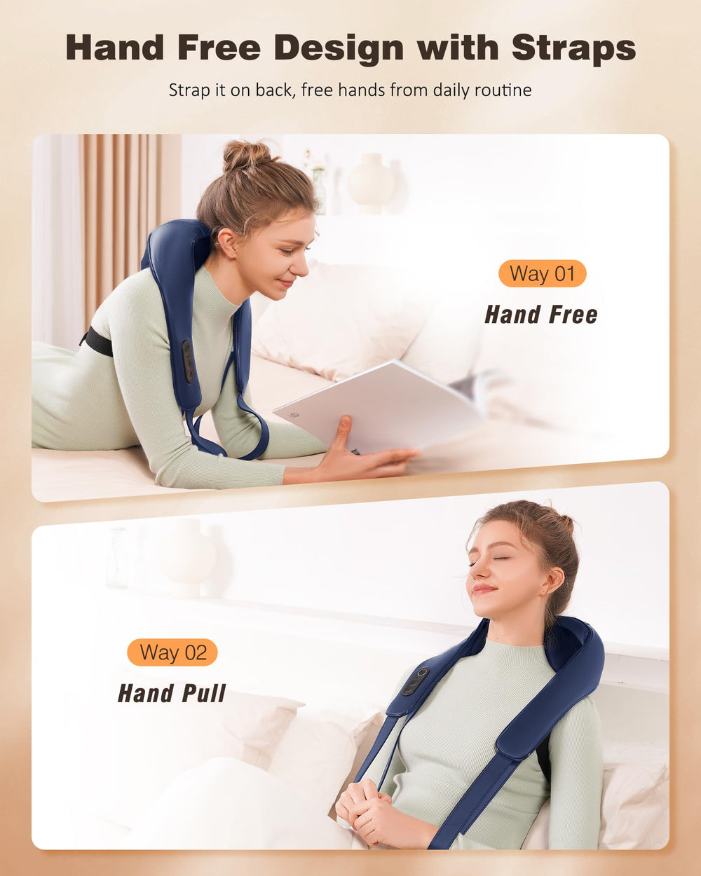 KNQZE silicone surface maintains stable warmth against the skin.