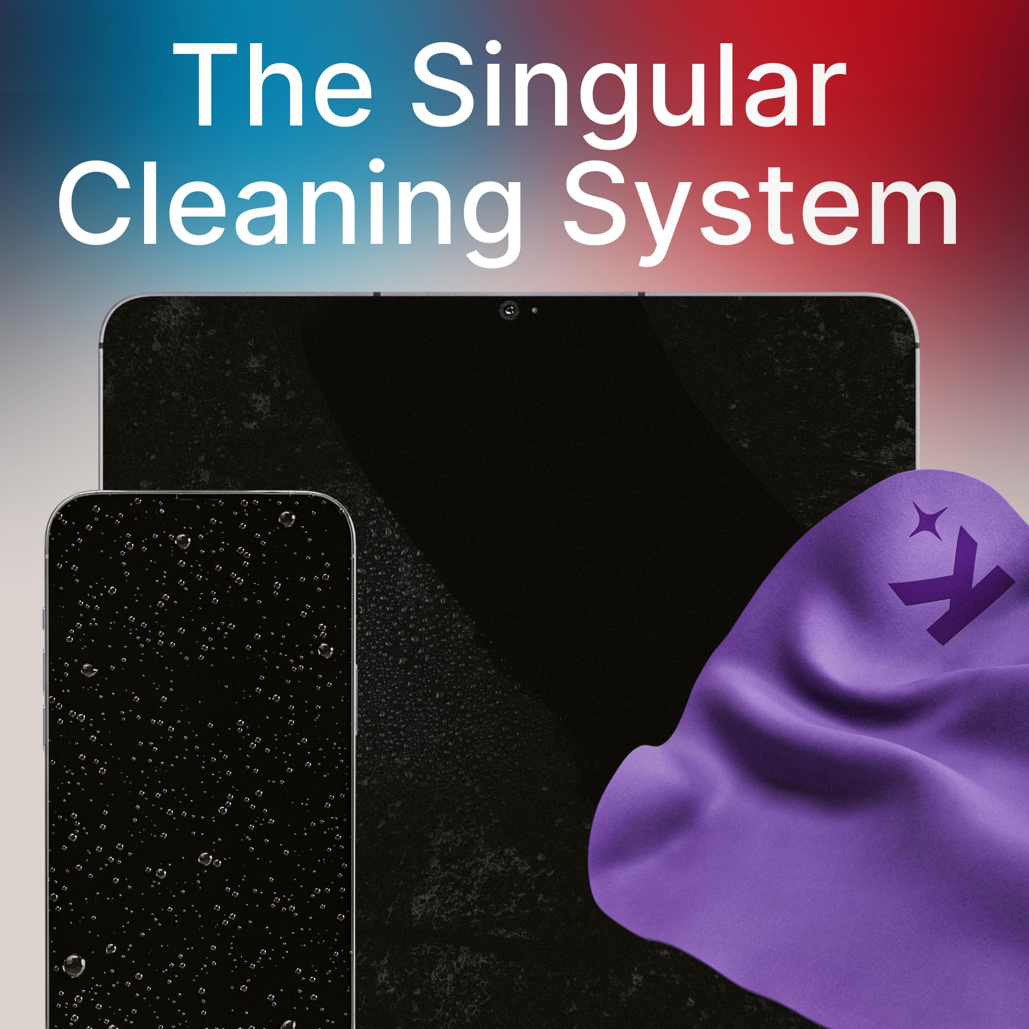 Koala Lens Cleaning Cloth absorbs oils and smudges for streak-free results on glossy surfaces.