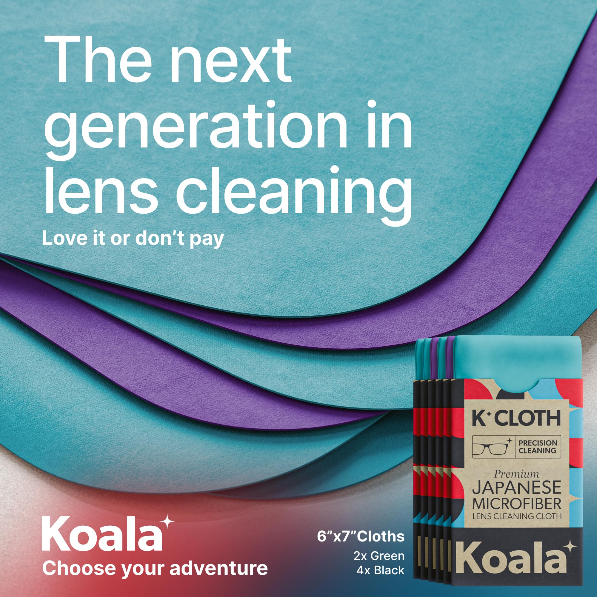Koala Lifestyle paño microfibra japonés para objetivos de cámara, limpieza sin pelusas