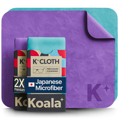 Koala paño de limpieza para lentes, pack de 2, ideal para limpieza suave y sin pelusa