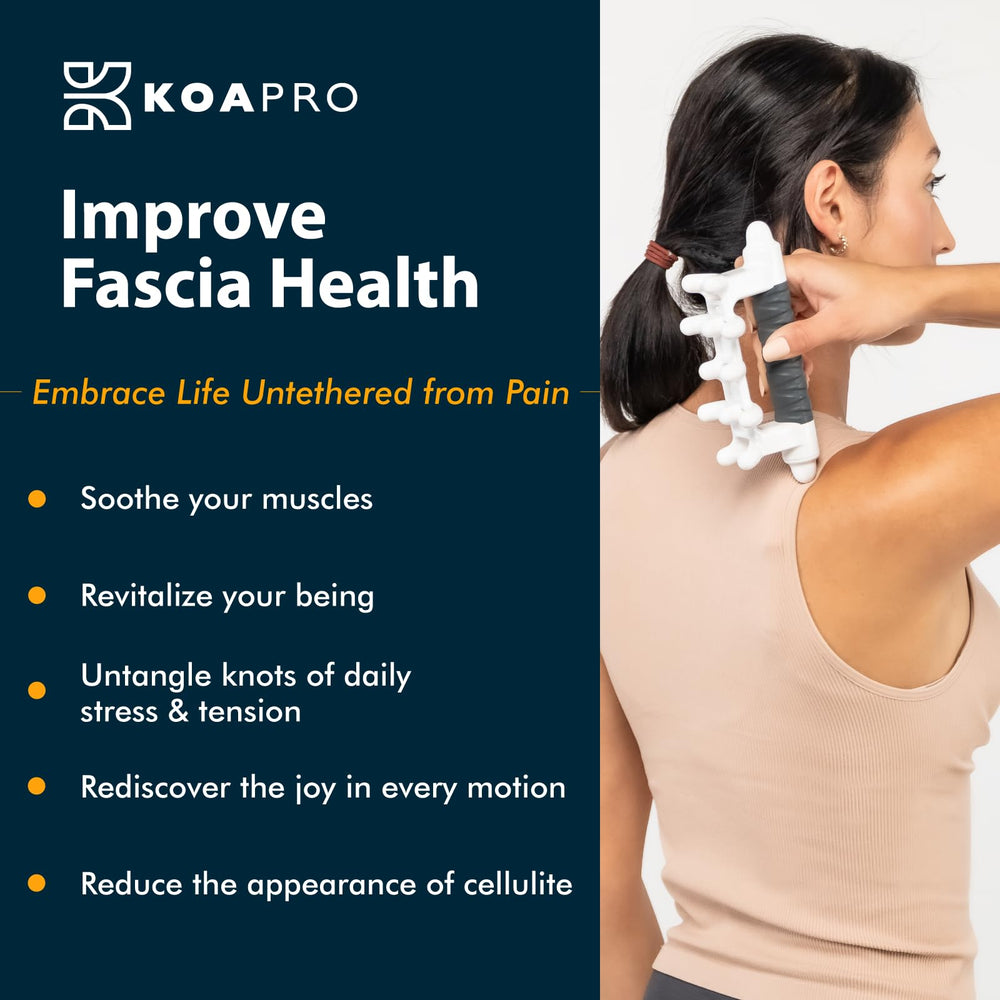 KOAPRO Ergonomic grip keeps your hand comfortable during sessions.