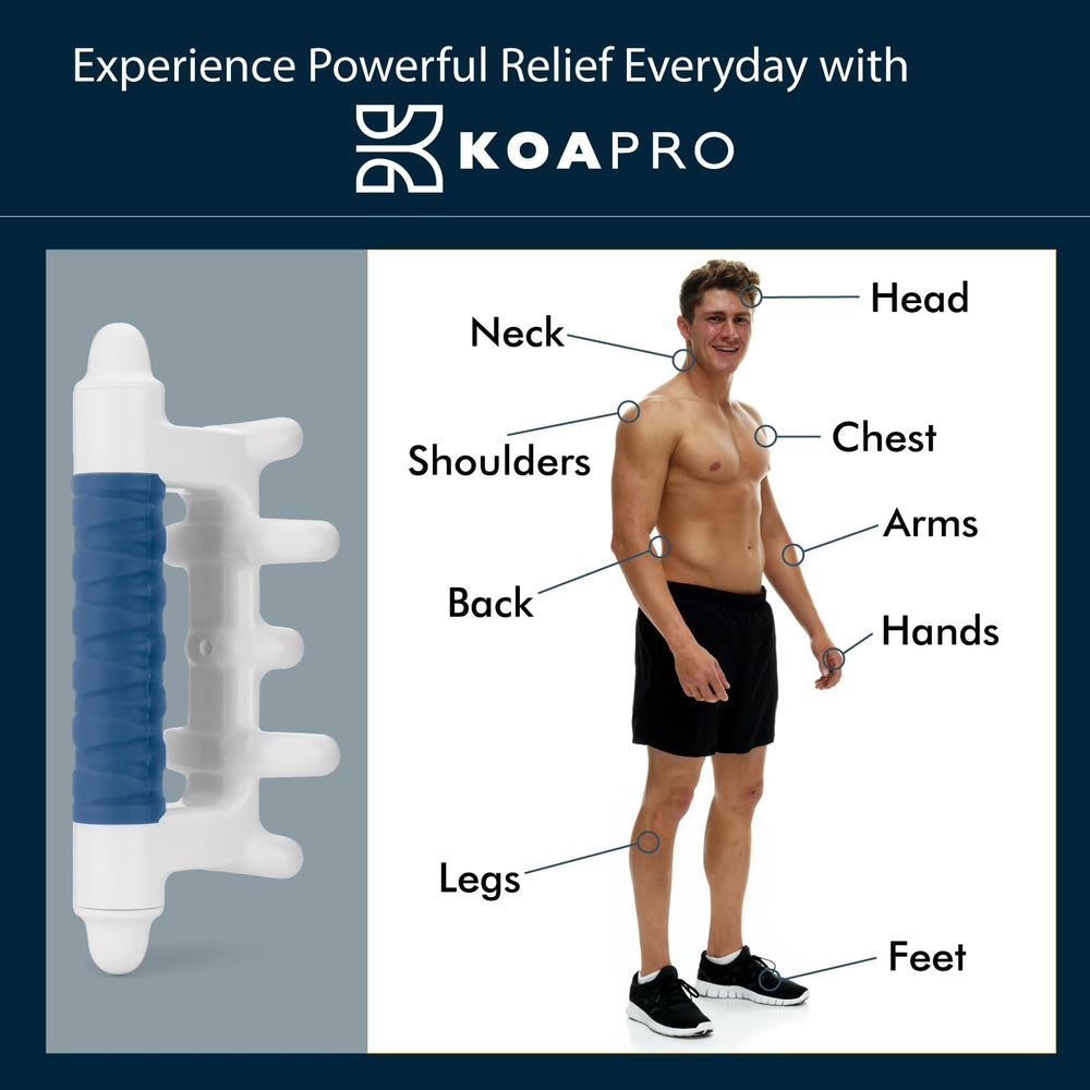 KOAPRO Fascia Blaster on lower back demonstrates versatile use