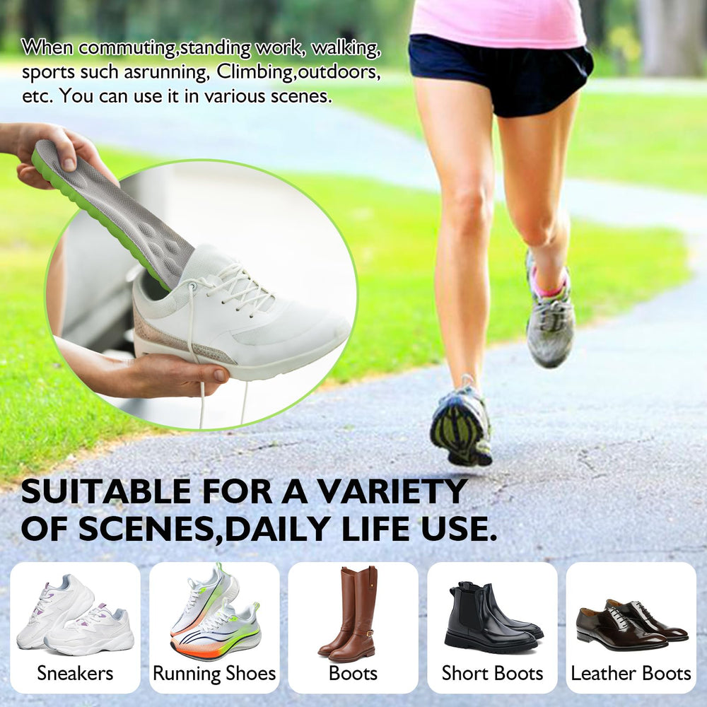 KOAVDMT unisex trim-to-fit insoles customize fit for any shoe.