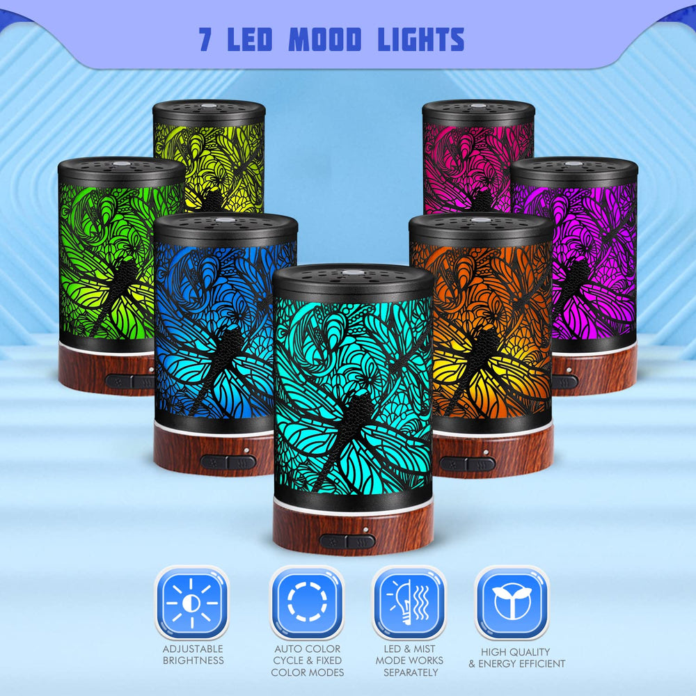 Kobodon diffuser showing 7 color LEDs for mood setting