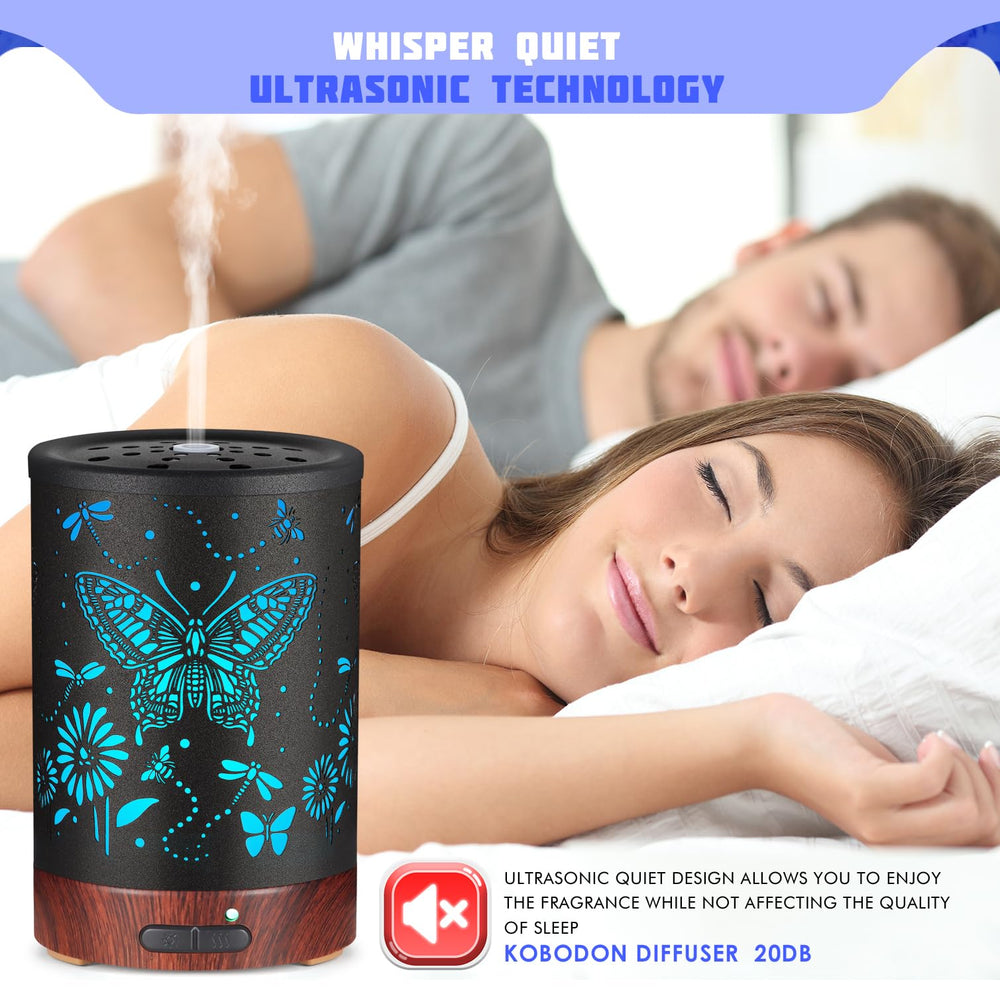 Kobodon ultrasonic diffuser operates quietly for peaceful work or sleep