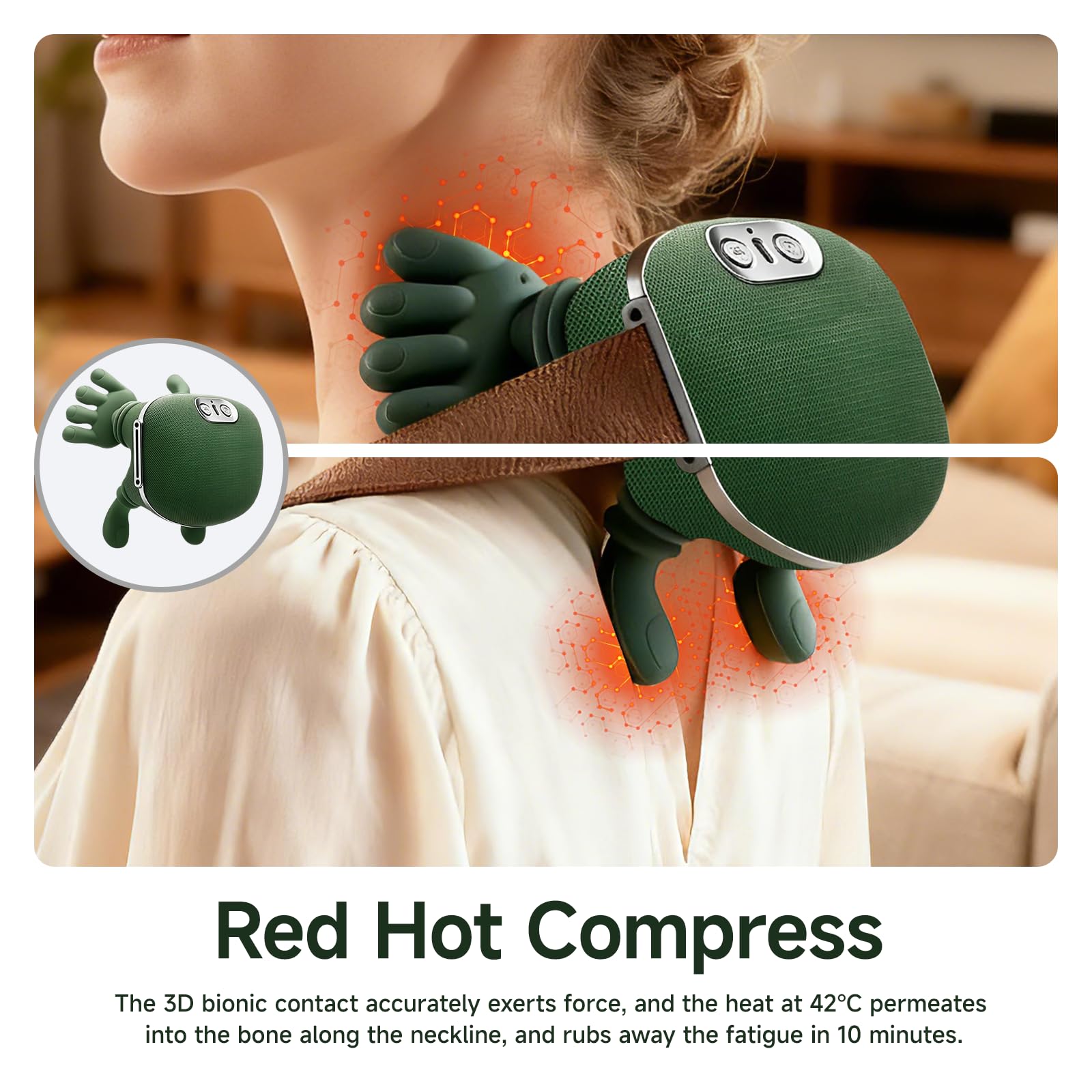 KOFXVADY massager targets shoulders, neck, and back knots