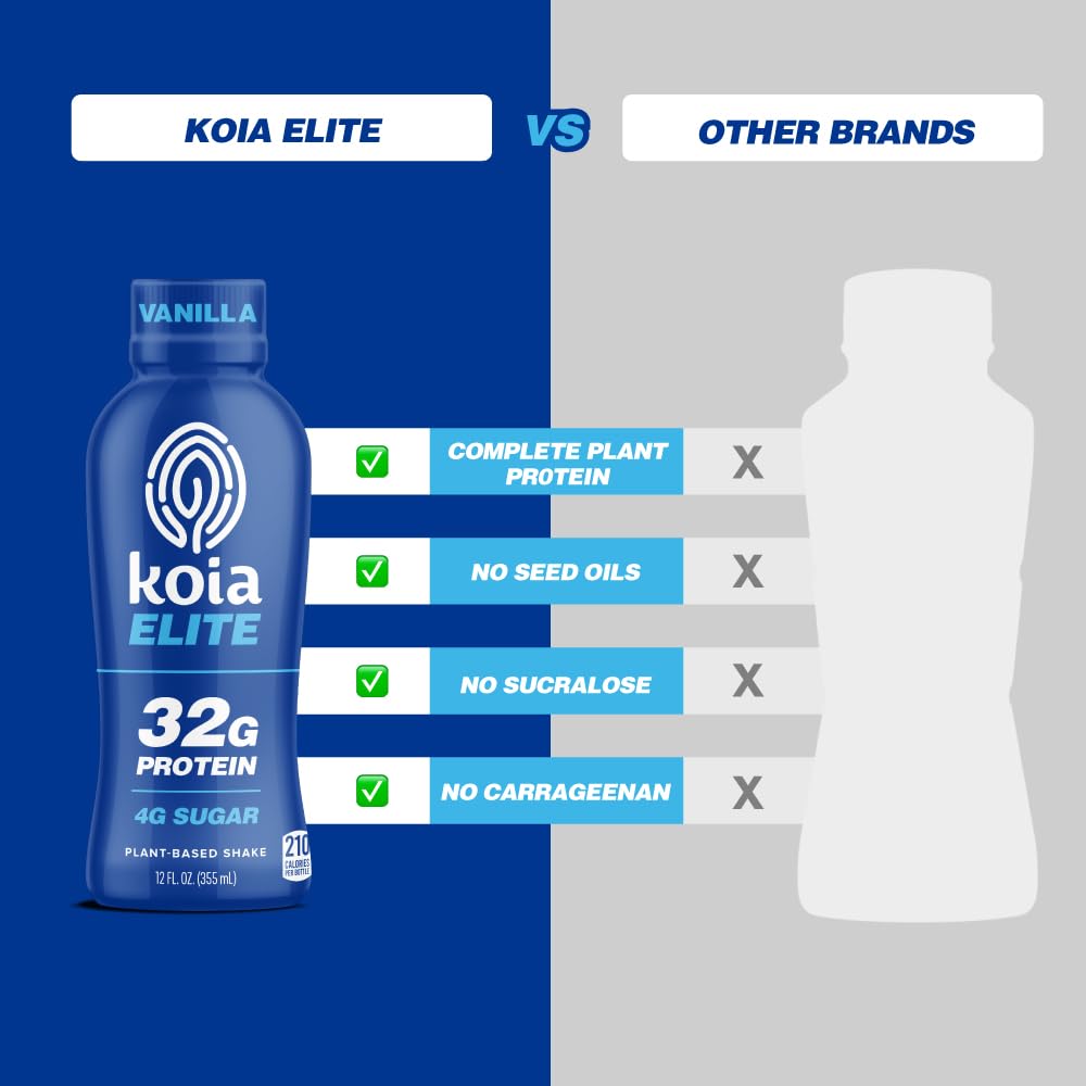 Koia Elite Vanilla as a quick breakfast idea for busy mornings