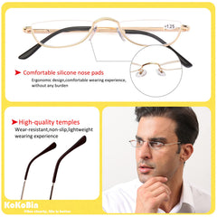 KoKoBin lenses close-up showing clear reading aid