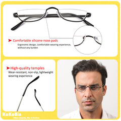 KoKoBin spring hinge glasses showing flexible wear and comfort.