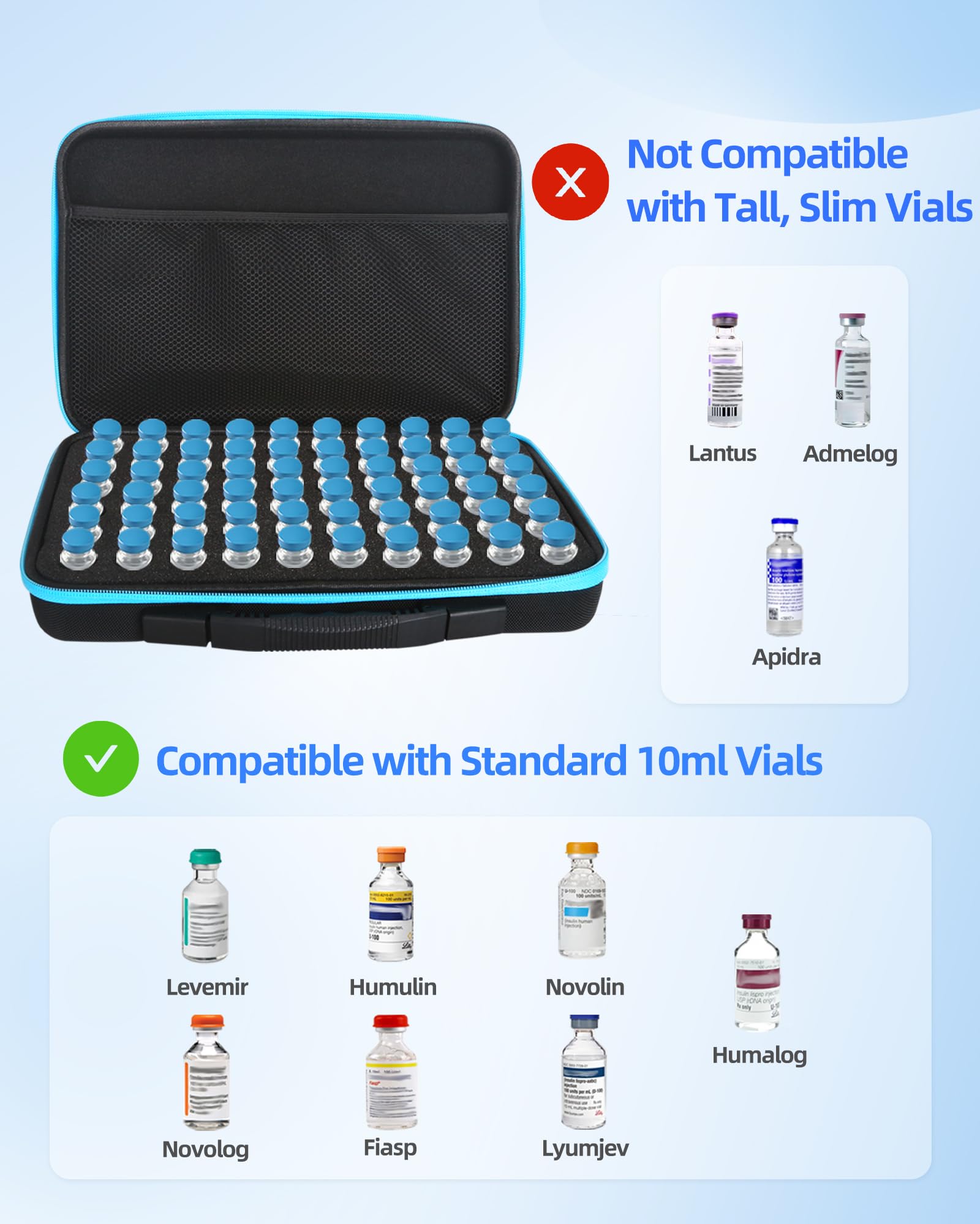 Koliivo travel-ready case for on-the-go vial storage