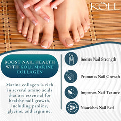 KÖLL Marine Collagen Peptides powder 10 g scoop for daily serving.