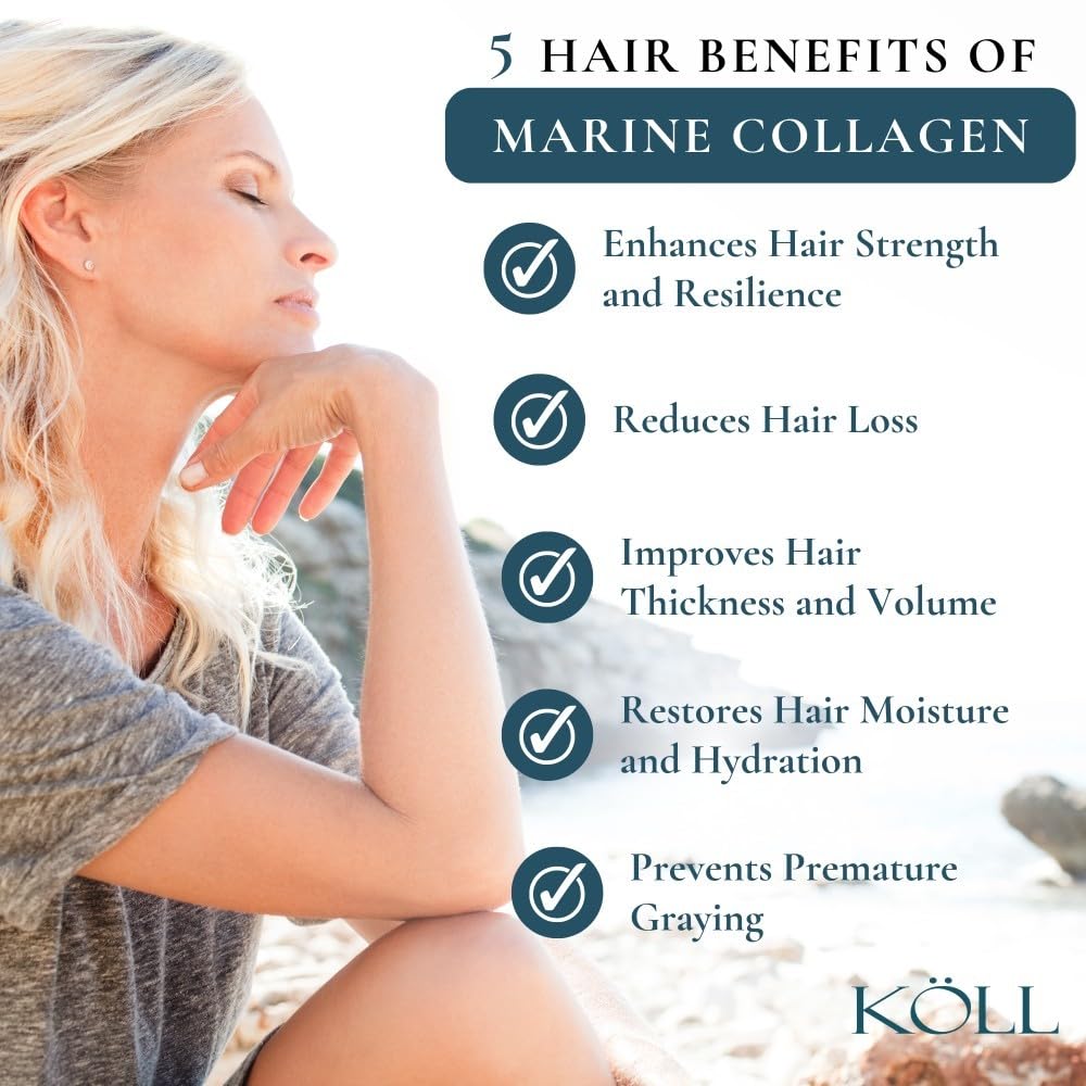 KÖLL Marine Collagen Peptides powder sourced from North Atlantic Whitefish.