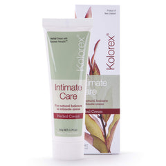 Kolorex Vaginal Care Cream packaging, easy-to-store bottle for daily intimate skin comfort.