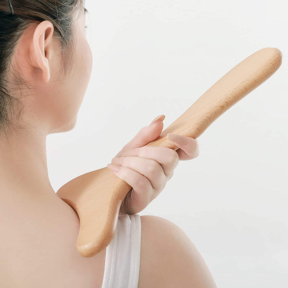 Gift-ready Komogir wood therapy massager packaging for at-home care.