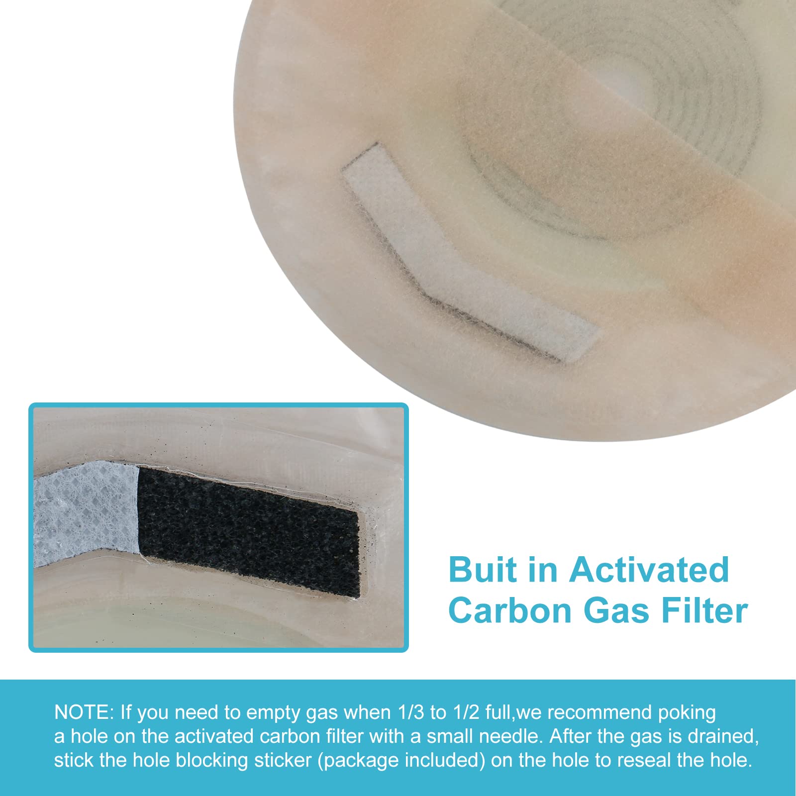 KONWEDA activated carbon filter reduces gas odors