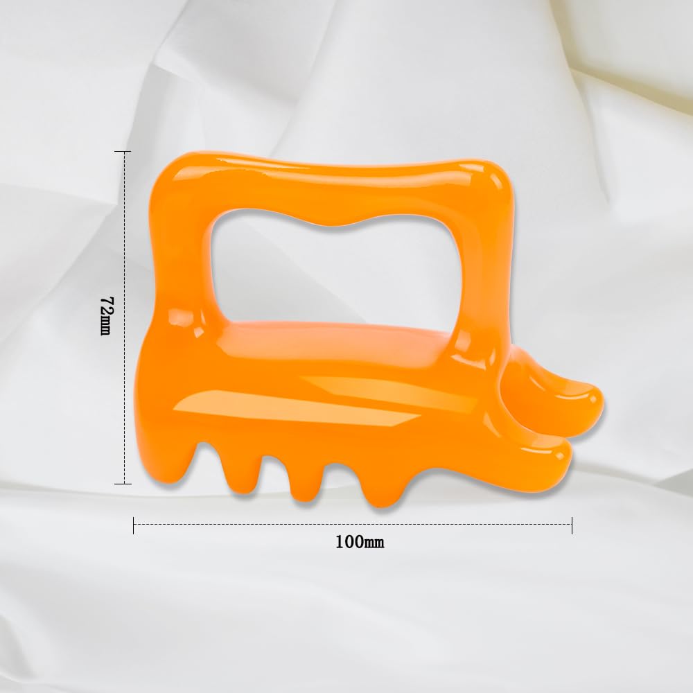 KOOBOOK fascia massager orange resin variant offers easy handling.