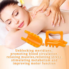 KOOBOOK fascia massager on the shoulder helps ease stiffness.