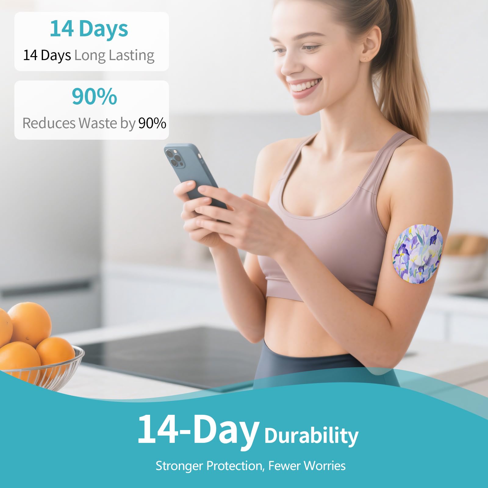 Kooloba Dexcom G7 box includes 20 patches across five designs for choice.