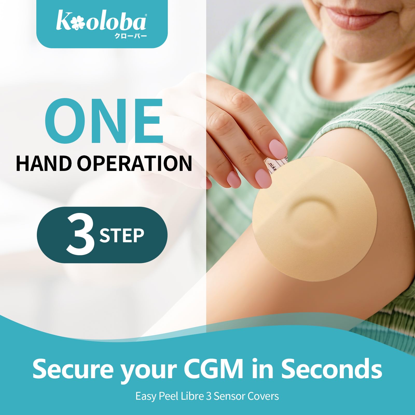 Kooloba Libre 3 easy-peel patch for quick, precise application