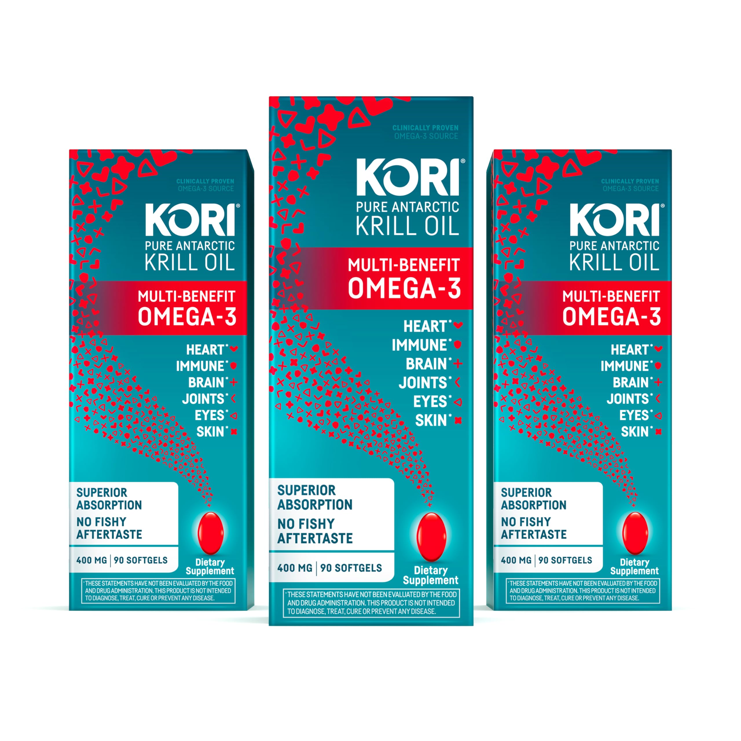 Kori Krill Oil Antarctic softgels bottle for daily omega-3 support