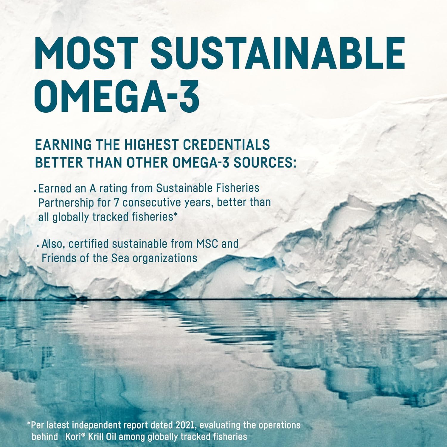 Kori Krill Oil sustainably sourced from pristine Antarctic waters