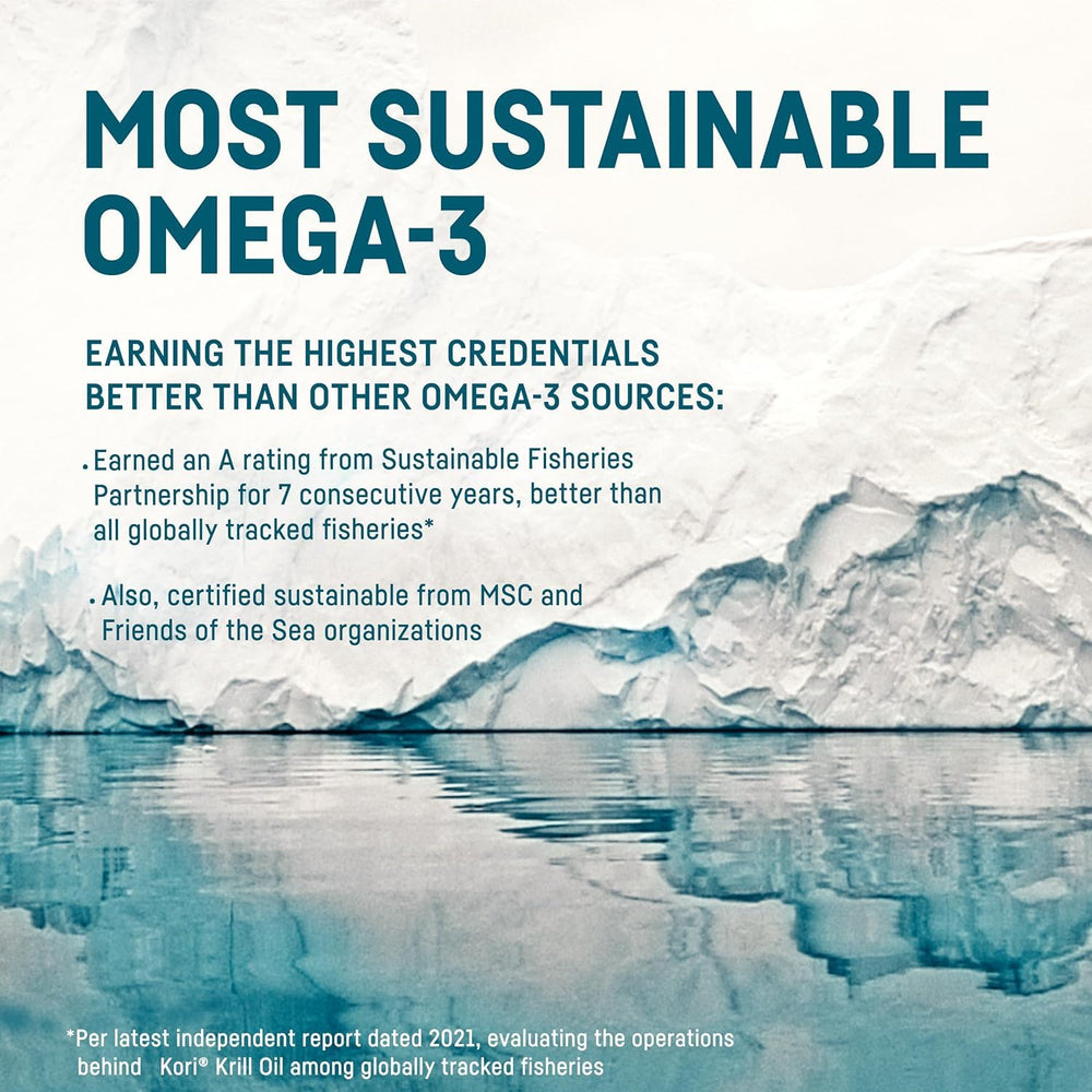Kori Krill Oil sustainably sourced from pristine Antarctic waters
