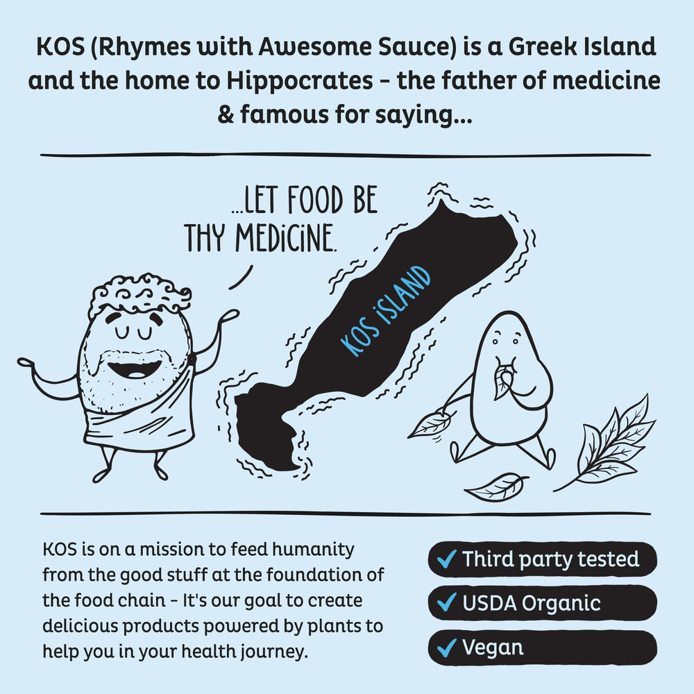 KOS 20g protein per serving highlights a satisfying option.
