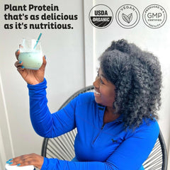 KOS Blueberry Muffin protein scoop for quick, protein-packed servings