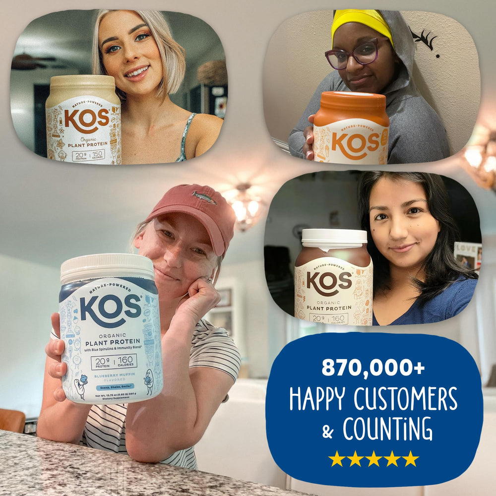 KOS Gluten, Dairy, Soy-Free Vegan Formula for sensitive diets.