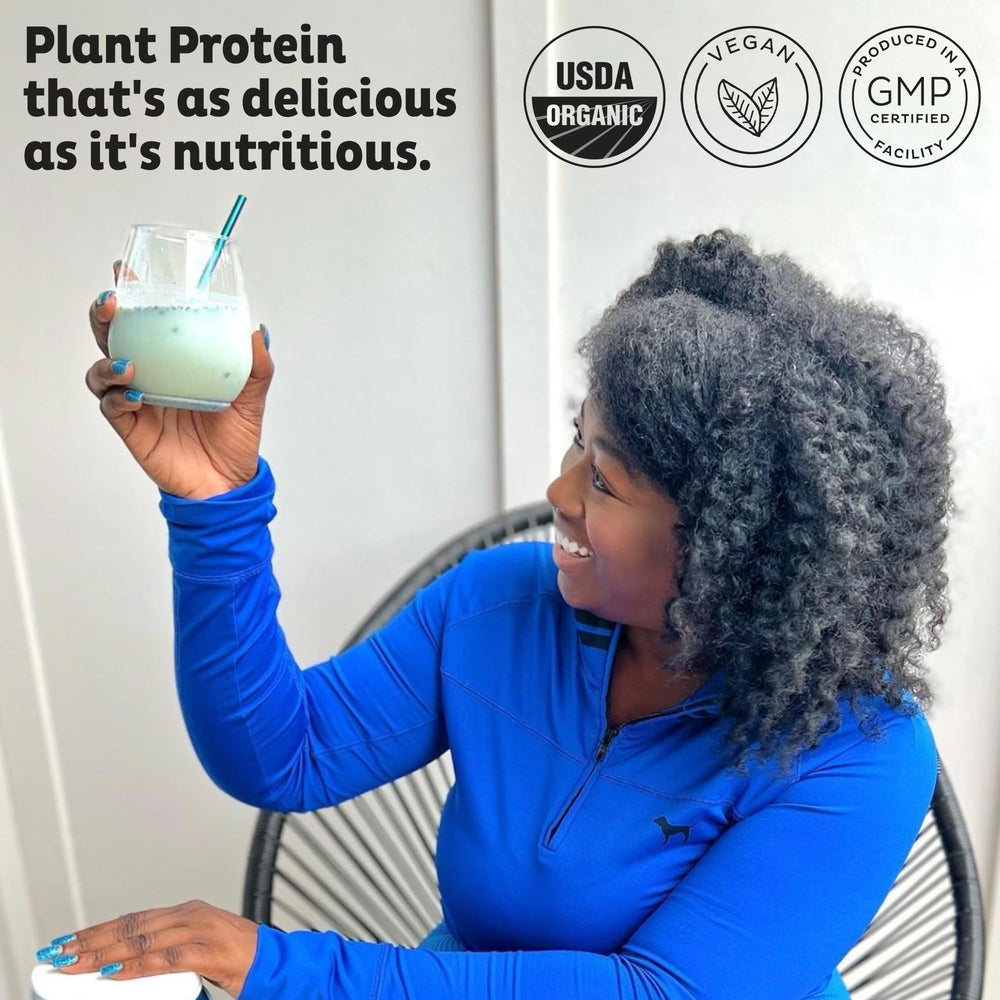 KOS Organic Pea Protein Powder Bag shown for clean, plant-based meals.