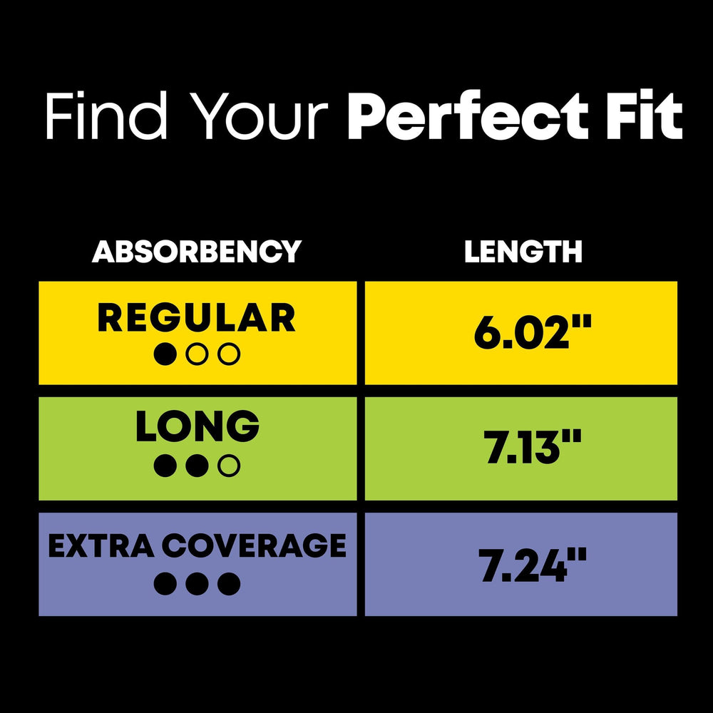 Kotex Lightdays Liner Long soft top sheet for gentle skin contact