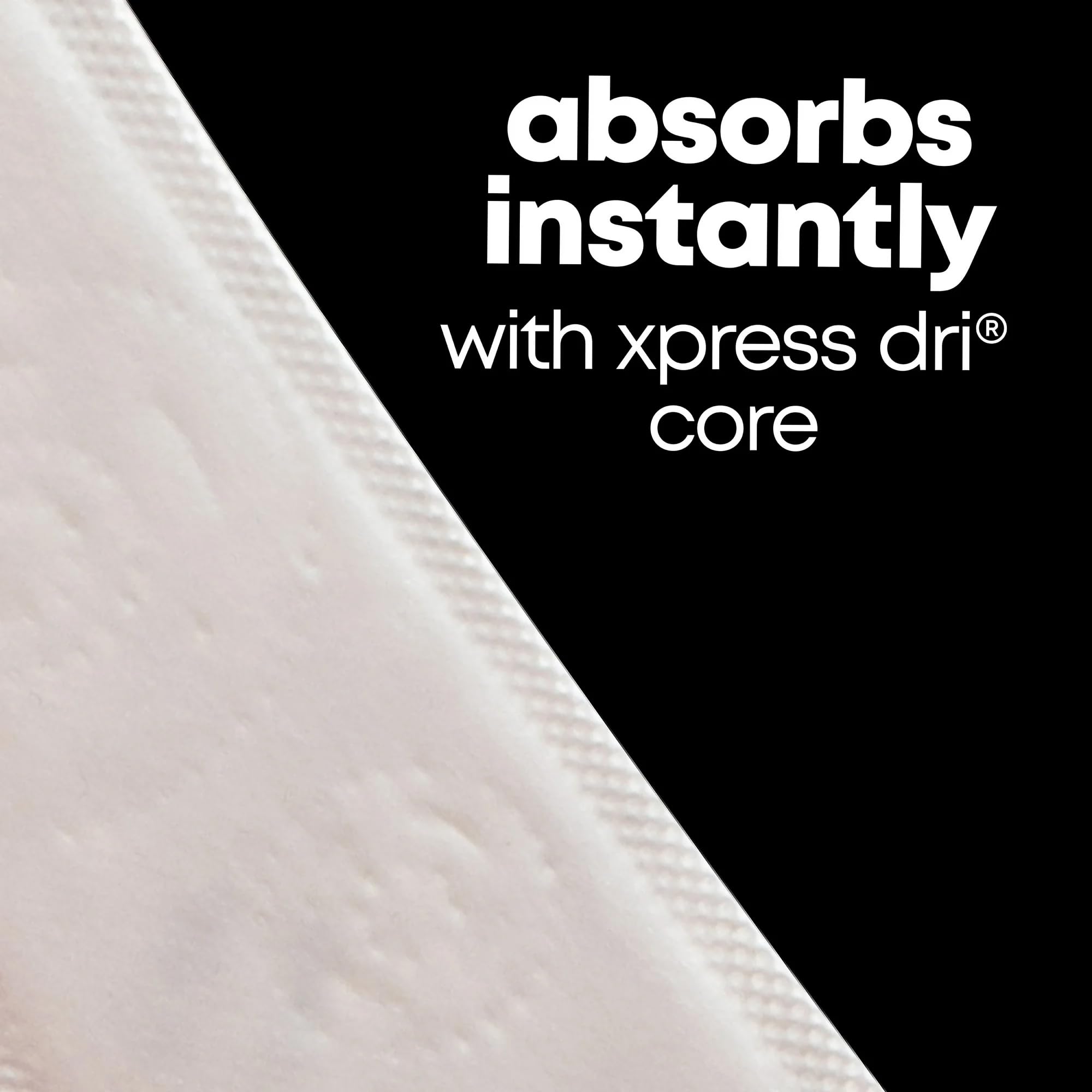 Kotex Lightdays Liners Regular shown as regular length in packaging
