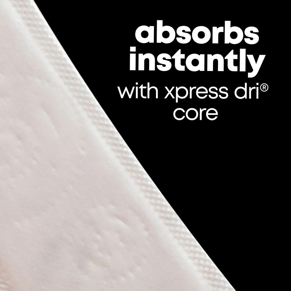 Kotex Lightdays Liners Regular shown as regular length in packaging