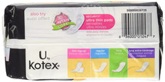 Kotex Natural Balance Liners side view highlighting soft cover and gentle skin feel