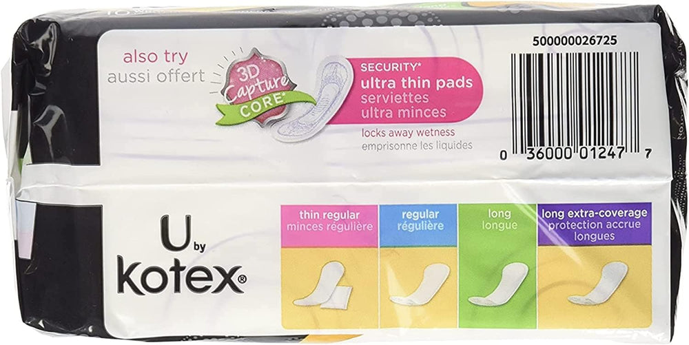 Kotex Natural Balance liner closeup reveals soft surface texture.