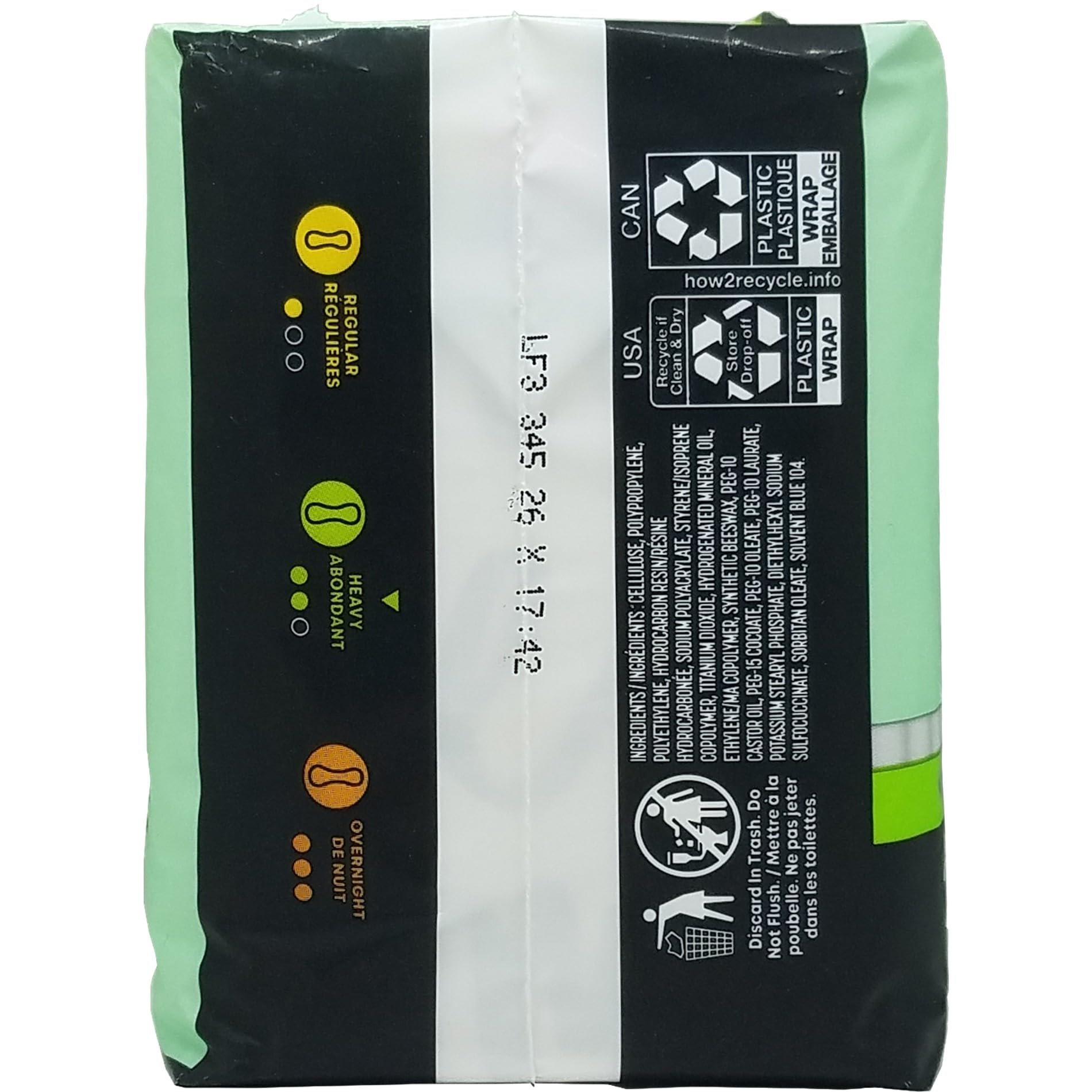 Kotex Security Ultra Thin Pads Long flex-fit channels adapt to body movement.