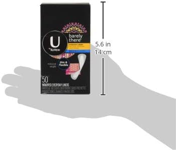 U by Kotex Barely There Thin Lines on-the-go freshness with individually wrapped packaging.