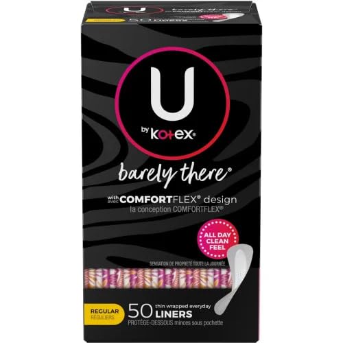Kotex U by Kotex Barely There Thin Lines packaging for discreet daily protection.
