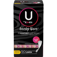 U by Kotex Barely There Thin Lines ultra-thin protection supports comfortable daily movement.
