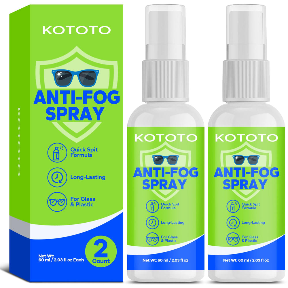 Kototo limpiador gafas, botella 60 ml, visión clara y uso diario.