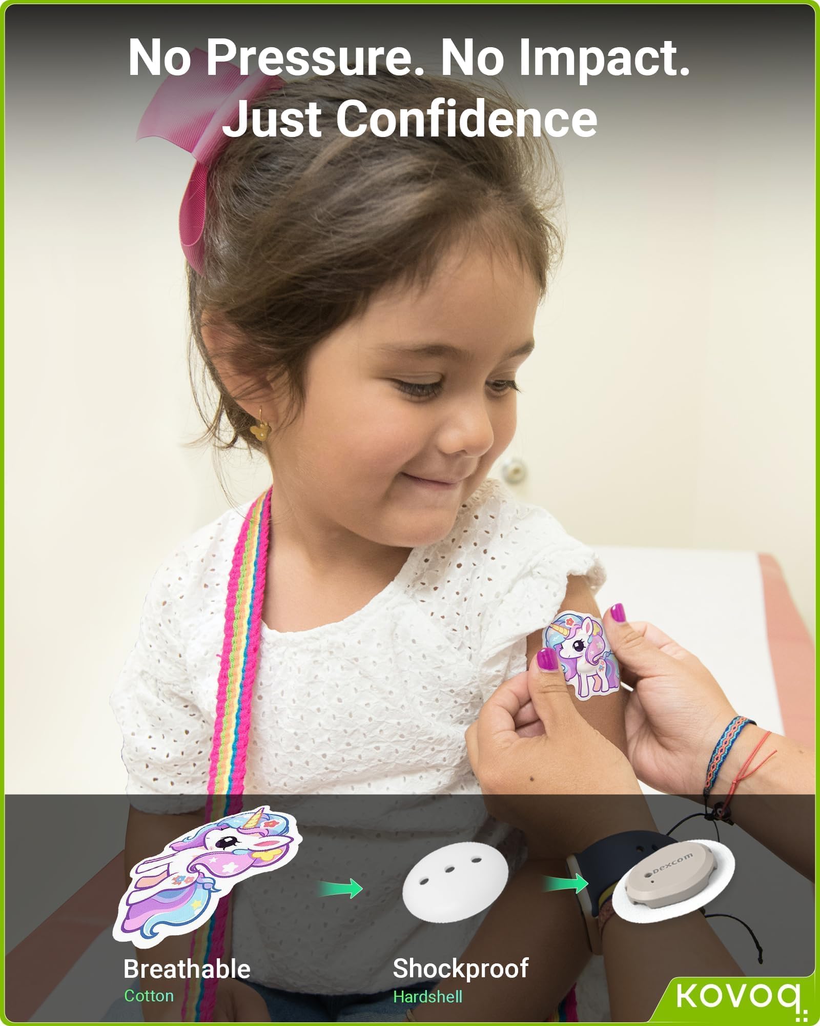 KOVOQ FiguraGuard dexcom G7 dog patch combines charm and durable protection for daily wear