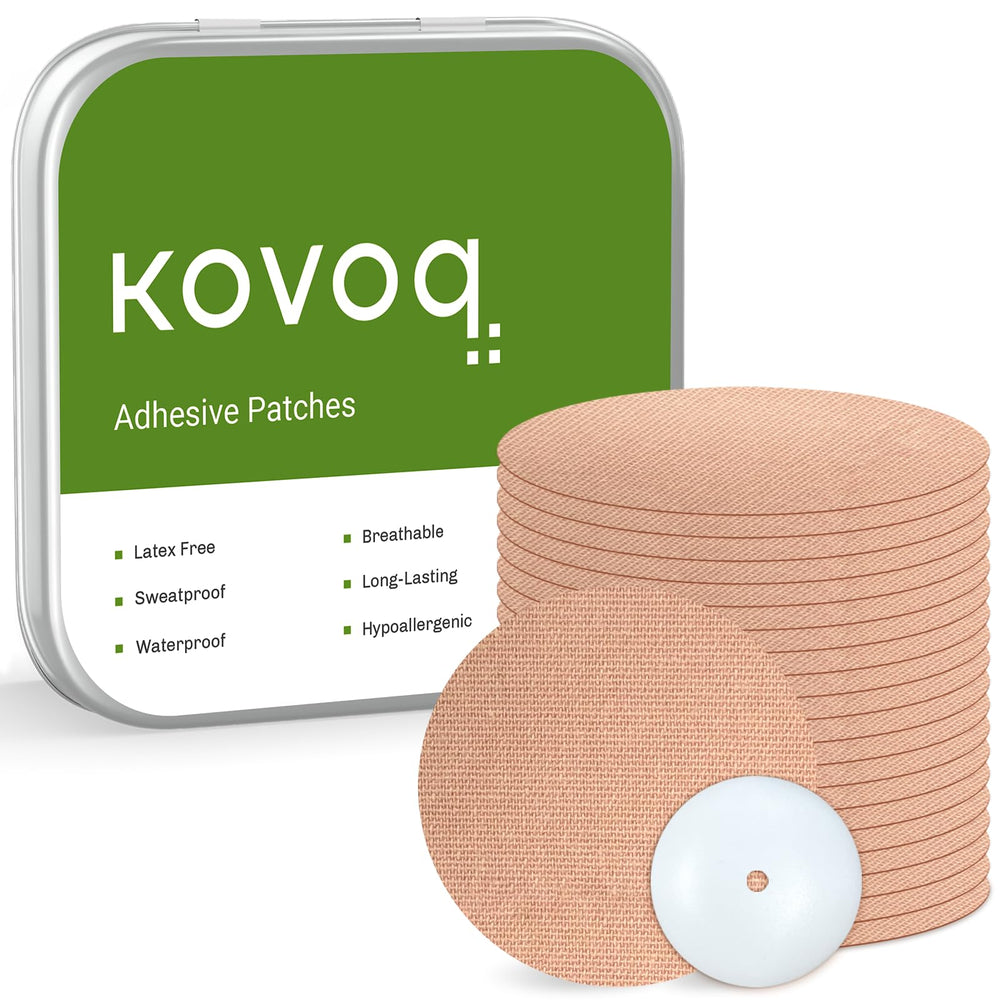 KOVOQ Freestyle Libre 3 sensor cover with reusable hardshell for daily bump protection.