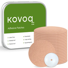 KOVOQ Freestyle Libre 3 sensor cover with reusable hardshell for daily bump protection.