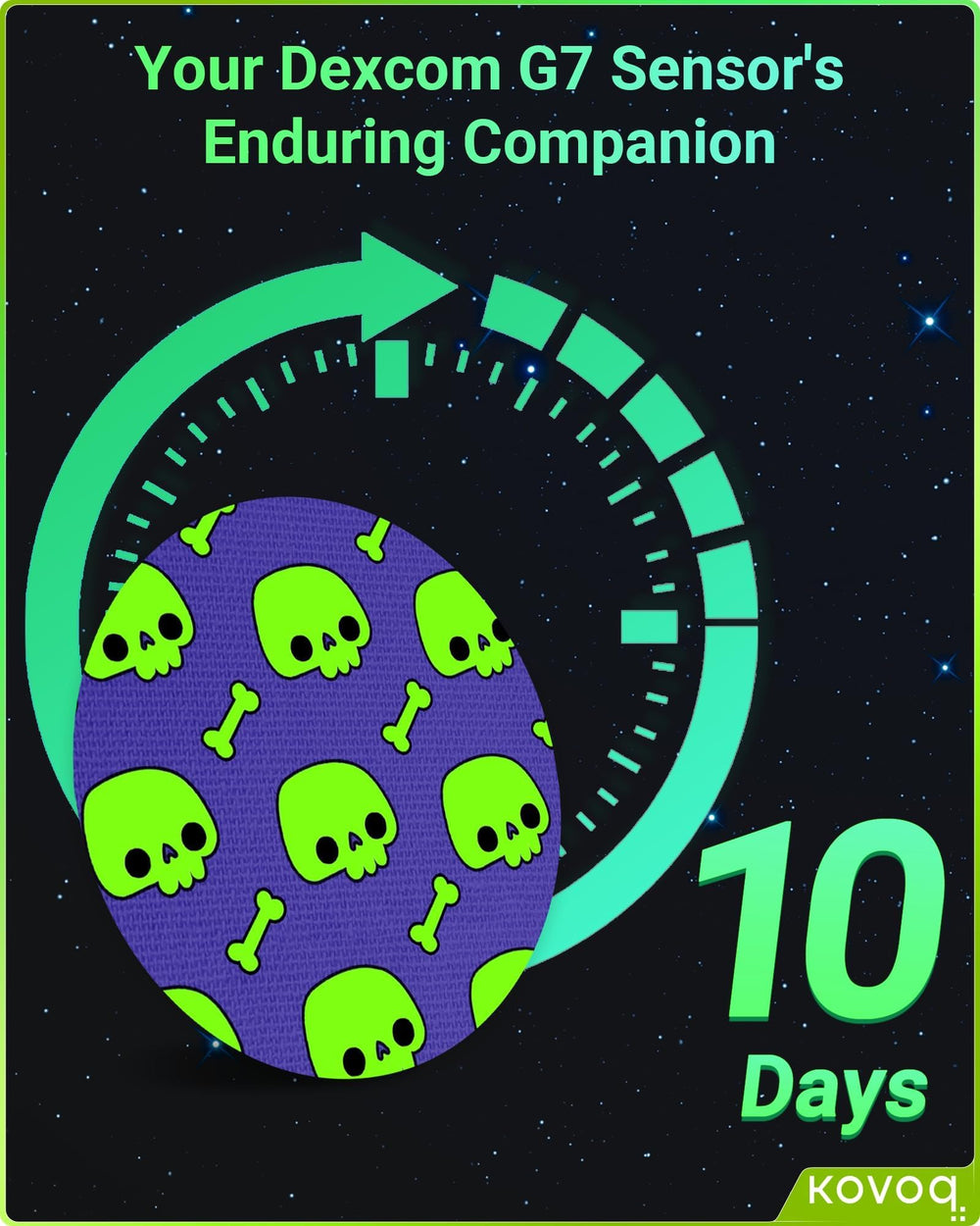 Patch set supports wear up to 14 days with GlowArmor Dexcom G7 patches.